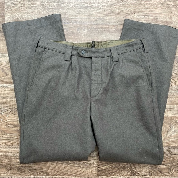 G-48 Vintage East German Wool Military Pants Button Fly - Picture 11 of 11